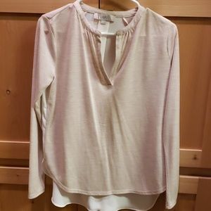 Long sleeve light weight. Sheer back